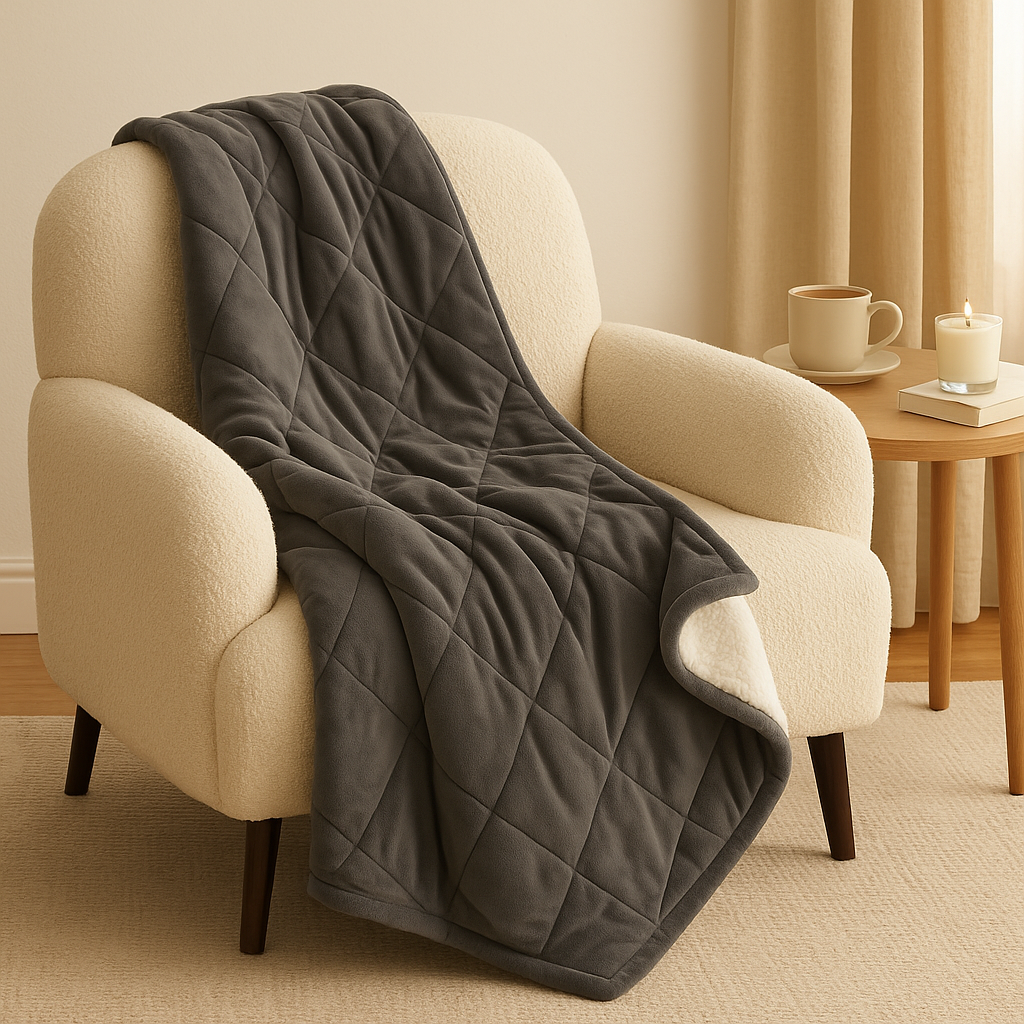 SomnaSoft – Premium Schwerkraftdecke mit Tiefenentspannungseffekt