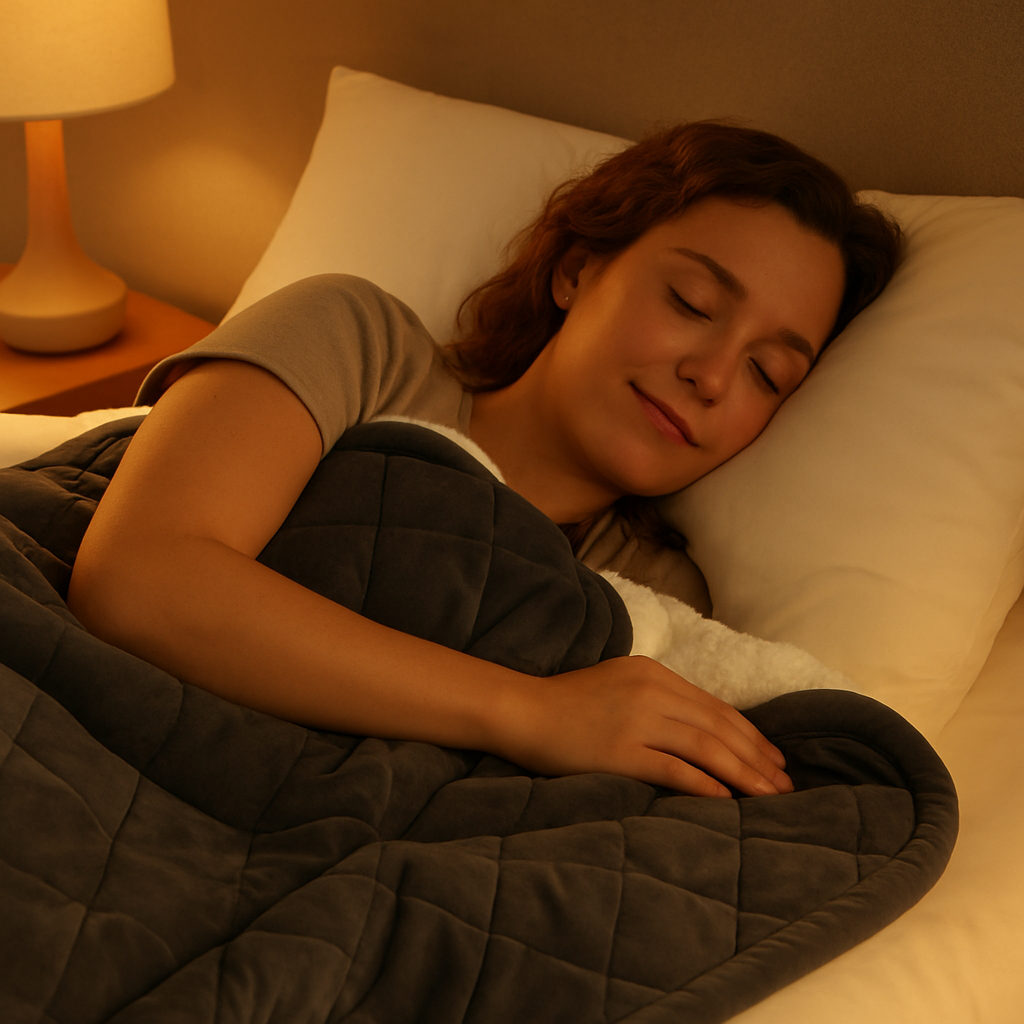 SomnaSoft – Premium Schwerkraftdecke mit Tiefenentspannungseffekt